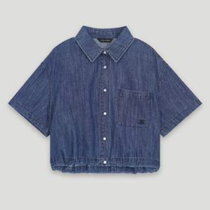 [코데즈컴바인] 헤지데님 포켓자수 반팔셔츠 (CKB-DH502W4)