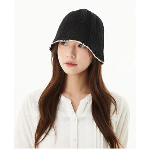 배색 라피아 버킷햇 (PR2AY501)