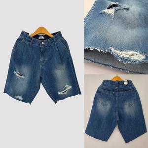 [아이우먼]위쉬몰 LO 솔티핀턱찢정반바지127(U482H505) 빅사이즈