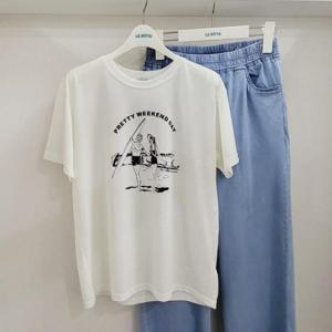 르피타 DP01 써핑 반팔 티셔츠 L232UTS520