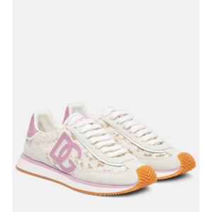 돌체앤가바나 DG Cushioned 레더 트리밍 스니커즈 P01075336