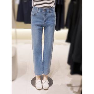 [숲]스판 인밴딩 일자 와이드청바지 SB4DP31E