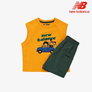 [뉴발란스]뉴발란스 키즈 HAPPY 나시 셋업 NK9YE2922U-80 트레이