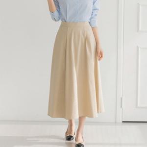 [부루앤쥬디] 코튼핀플레어롱스커트 ORBSK504A
