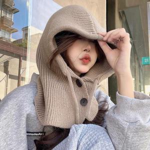 버튼 후드 방한 바라클라바 워머 MFNC_030083