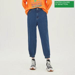 베네통 허리 밴딩 조거 데님 팬츠 BADP51331_IN