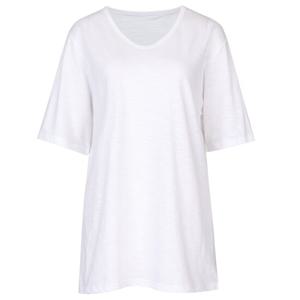 샵앤) 슬럽 면 루즈핏 V넥 반팔티 DAI-WSH-0521-화이트
