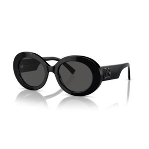 돌체앤가바나 DG 4448 501/87 51mm 여성용 라운드 선글라스 블랙