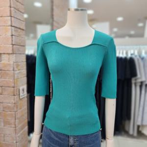 [JJ JIGOTT]JJ지고트 U넥 골지 슬림핏 풀오버 니트 GM8A1POR1