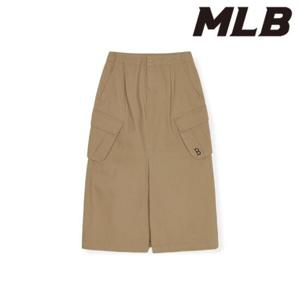 MLB (3FSKV0351-43BGS) 바시티 빈티지 코튼 슬릿 카고 롱스커트