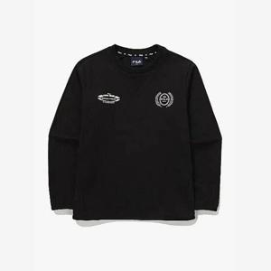 휠라반팔티 TQJ FK2RLG1201M-BLK 싸커 그래픽 티셔츠