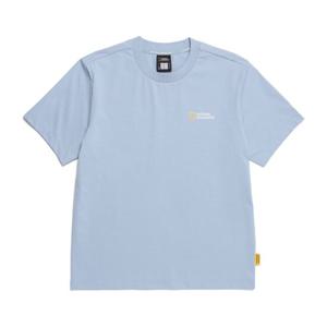 내셔널지오그래픽 N252UTS992 COOL MAX 월드맵 베이직핏 반팔 티셔츠 STONE BLUE