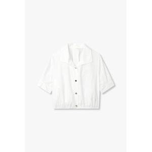 [지컷]로고 자수 오픈 카라 셔츠(7255260101)