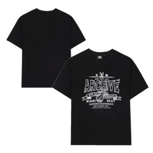 [NBA] MIA 아카이브 빅 아트웍 반팔티셔츠 (블랙) N252TS052P