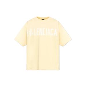 발렌시아가 반팔 티셔츠 764235TSVR9 PALEYELLOW