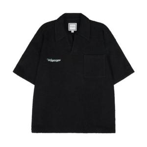 우영미 W251TS12 730B 블랙 미니 포켓 반팔 티셔츠