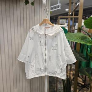 스테파니 HC05 후드7부소매자수잠바JP A25JK5223H