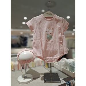 [압소바] 소이 요루 반소 바디슈트(모자) AZ310649 핑크