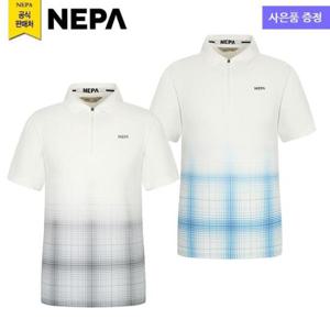 네파 7J35209 남성 아이스버그 반팔 집업 폴로 티