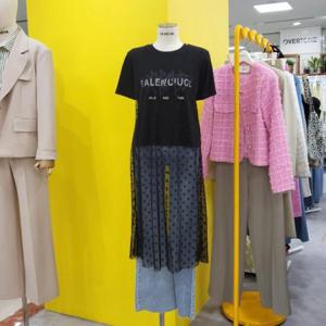 르피타 DP01 레이스 레이어드 티셔츠 L242UTS458