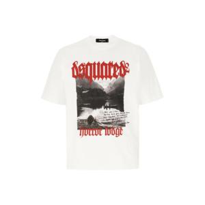 디스퀘어드2 반팔 티셔츠 S74GD1310S23009 100 WHITE