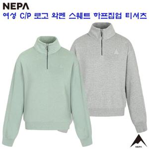 [네파][티셔츠 맨투맨](7J85368)_여성 가을겨울 로고 와펜 하프집업 스웨트 셔츠