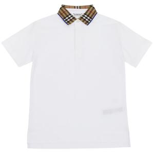 버버리키즈  JOHANE CHECK 8073160 A1464 키즈 카라 반팔티셔츠