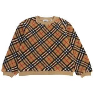 버버리키즈  LORA CHK FLEECE 8076420 A7028 키즈 플리스 맨투맨