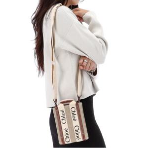 24FW 끌로에 리넨 우디 미니 토트백 CHC24AP243I26 90U