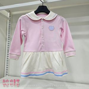 [NBA KIDS]NBA 클래식 자수 여아 긴소매 바디수트 K235TO002P30
