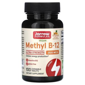 Jarrow 자로우 메틸 비타민 B-12 2500mcg 트로피컬맛 100정