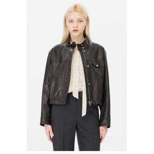 [시슬리]하이넥 가죽 자켓 SALE70441