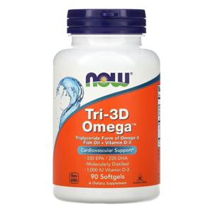 [해외직구] 나우푸드 Tri-3D 오메가 EPA 330/DHA 220,  90정