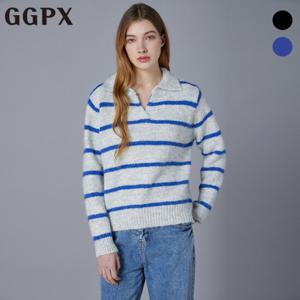 [지지피엑스]트임 카라넥 울 스트라이프 니트 (GOCKP036F)