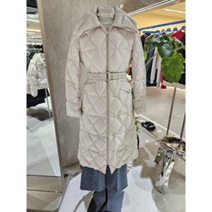 [ZOOC] 오픈 카라 벨티드 슬림핏 구스 다운 (Z244PSG809)