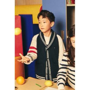 [타미힐피거칠드런2] 바시티 청키 가디건 (T42F0WCD400BT1) 8세 16세