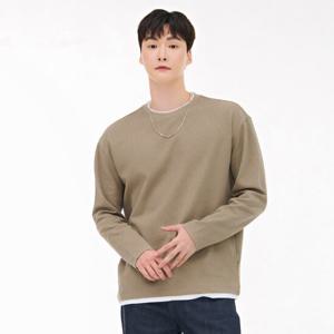 [체이스컬트]남성 레이어드 긴팔 티셔츠/EARK5116B0X