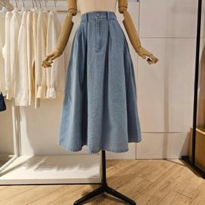 미엘로 MM52SK103 뒷밴딩A라인데님스커트