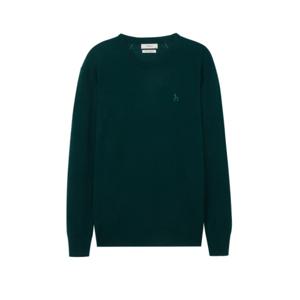 [헤지스] [PREMIUM CASHMERE] 다크그린 캐시미어 크루넥 니트(HZSW4D467E3)