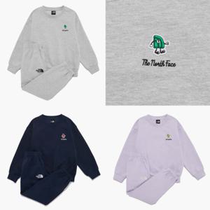 노스페이스 키즈 NM5MR01 고-투 맨투맨 상하세트