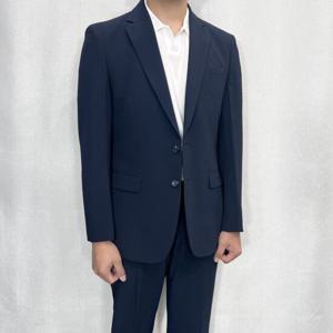 [바쏘옴므]셋업수트 여름 슬림핏 스판 캐주얼 네이비 WSZ2JK84-2