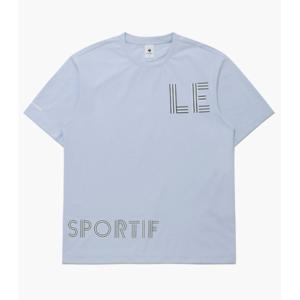 르꼬끄 레터 변형 반팔티 B1 QQ223LRS43 HBL BLK OWT