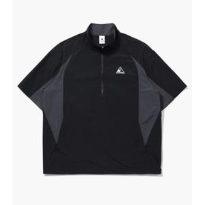 르꼬끄 경량 우븐 반팔 아노락 자켓 B1 QQ223LJK42 BLK CRM HBL