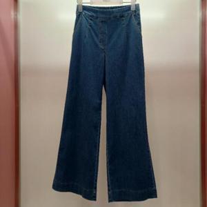 Latium HC06 데님 국내생산  최강스판 얇은 허리반밴딩 통와이드 여름연청 바지팬츠 T2523pt14B