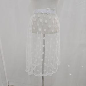 [밸리걸]도트 망사 레이어드 스커트 130270