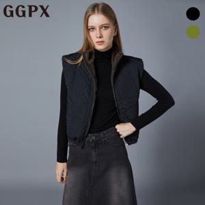 [지지피엑스]페이크 퍼 안감 퀼팅 경량 패딩 베스트 (GOBVT017F
