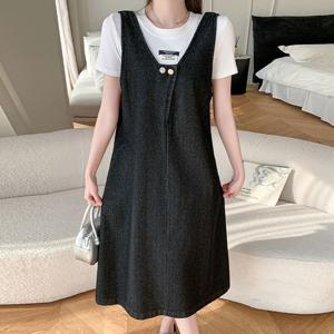 [카라]KARRA (77까지)내추럴솔리드데님원피스_A5S0752
