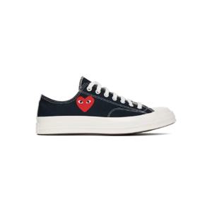 꼼데가르송 스니커즈 블랙 Converse 척 70 OG 싱글 하트 스니커즈 251246M237002