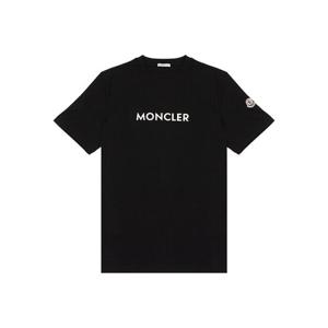 (명품) 몽클레어 패치로고 남성 반팔티 / 8C0003