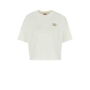 BURBERRY White cotton t shirt 8109055 B7078